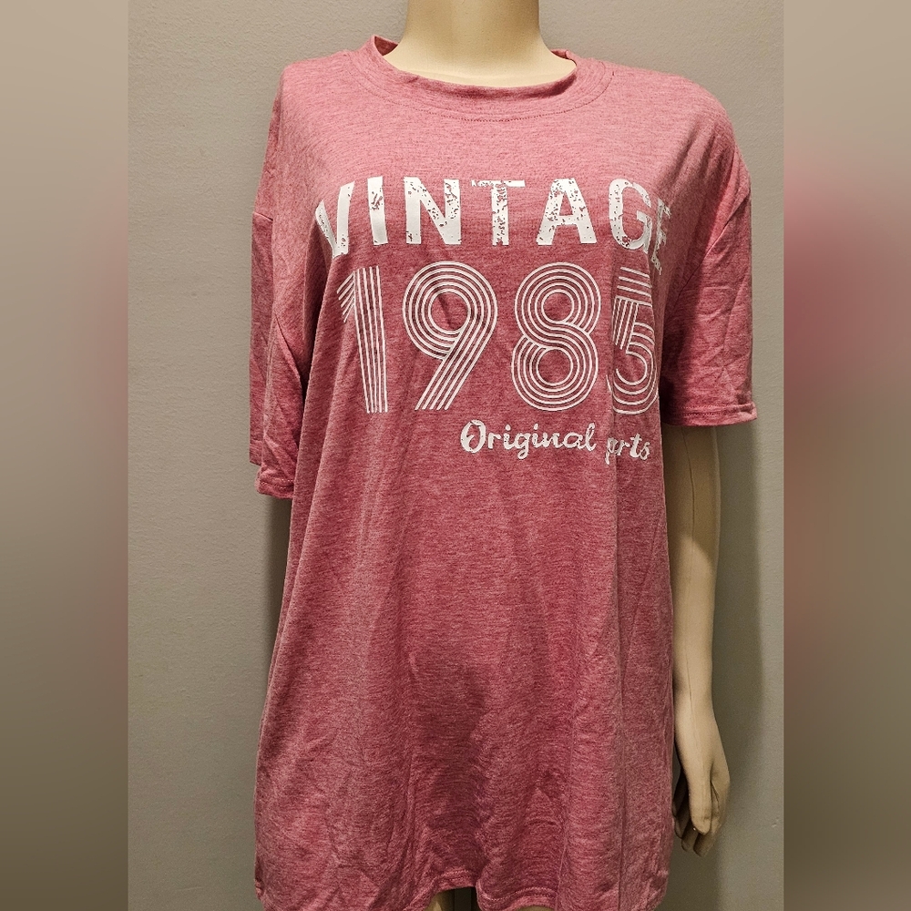 Vintage America Men's Pink Graphic Tee